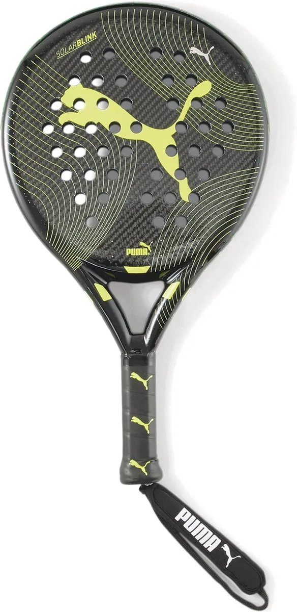 PUMA SolarBLINK CRT Padelracket - Carbon - Zwart