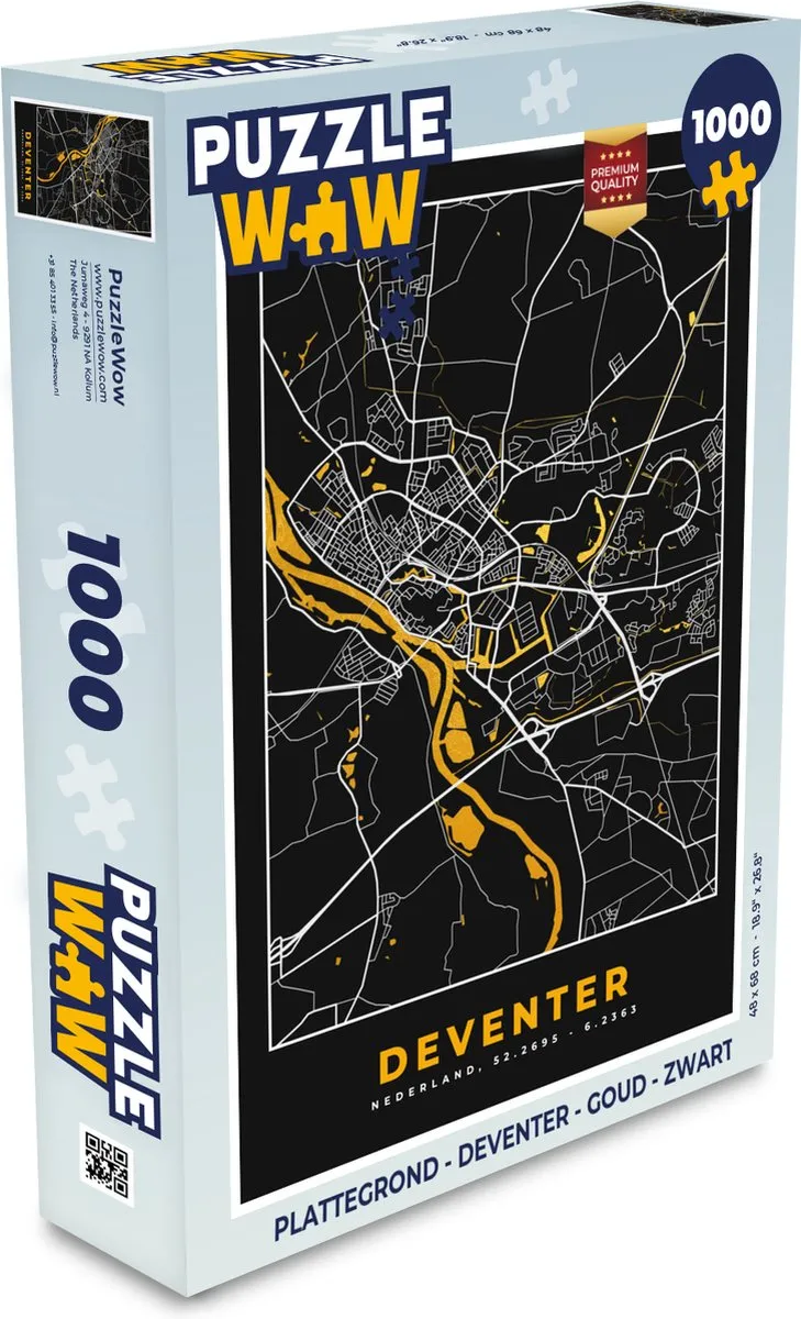 PuzzleWow Deventer Legpuzzel 1000 Stuks