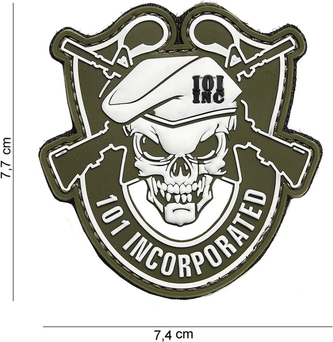 101 Inc Embleem 3D PVC Groen 15039
