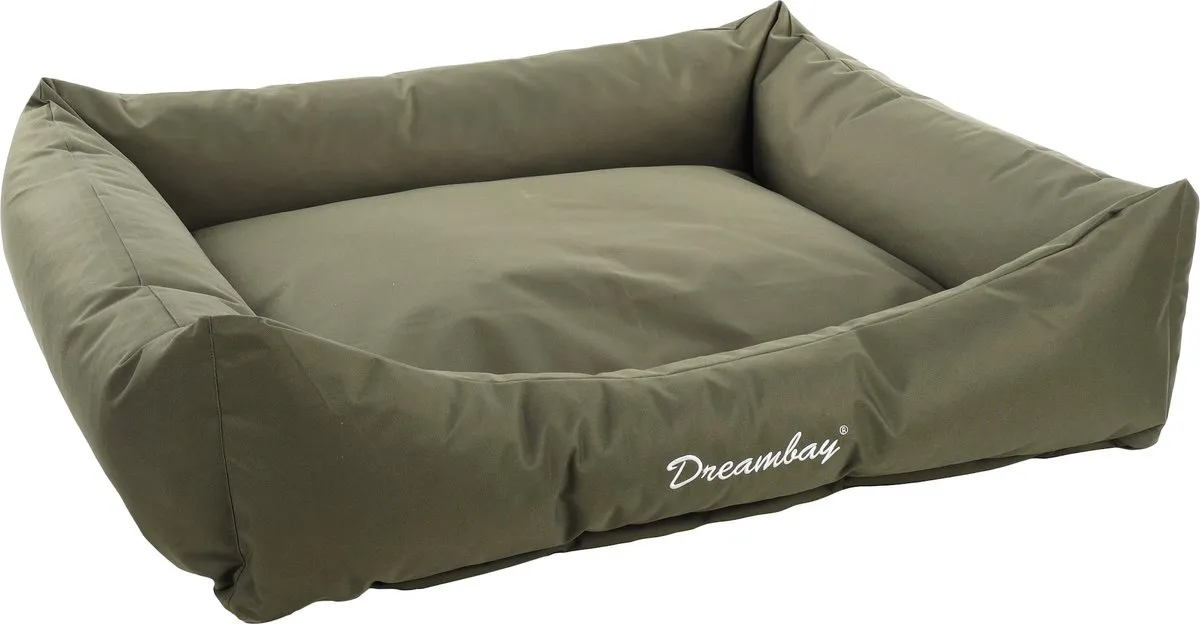 Flamingo Dreambay Orthopedisch Hondenkussen 120x95cm - Olijfgroen