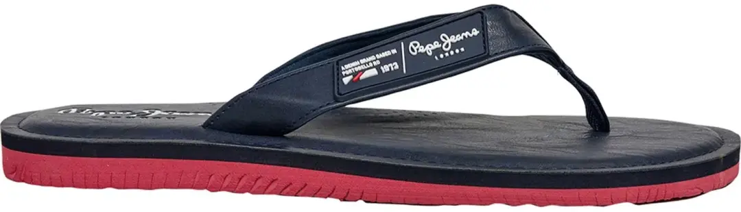 Pepe Jeans Wind Heritage Slippers Blauw EU 46 Man