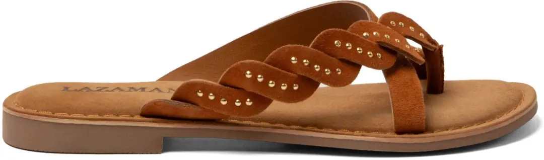 Lazamani - Lena - Dames - Slippers - Cognac - afbeelding 6 van 6