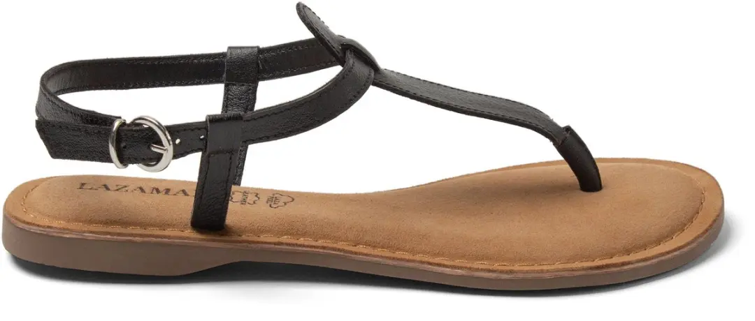 Lazamani - Imme Dames Sandalen Leer Black - Maat 38