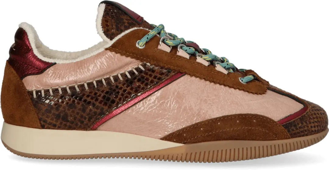 Dames Sneakers Piedi Nudi Janet Dark Brown Old Leather Donkerbruin - Maat 39 - afbeelding 3 van 6