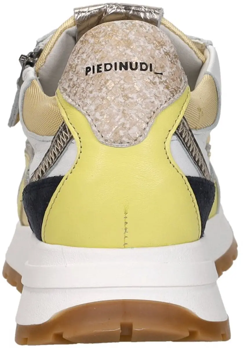 Dames Sneakers Piedi Nudi Mirren 04.02 White Yellow Wit - Maat 38 - afbeelding 6 van 6