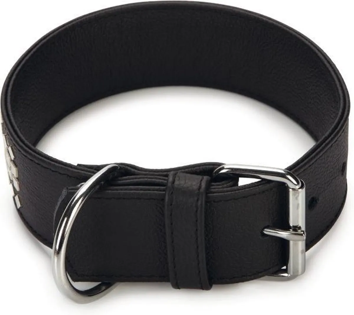 Beeztees Vintage - Hondenhalsband - Zwart - 43,5-49,5 cm x 50 mm