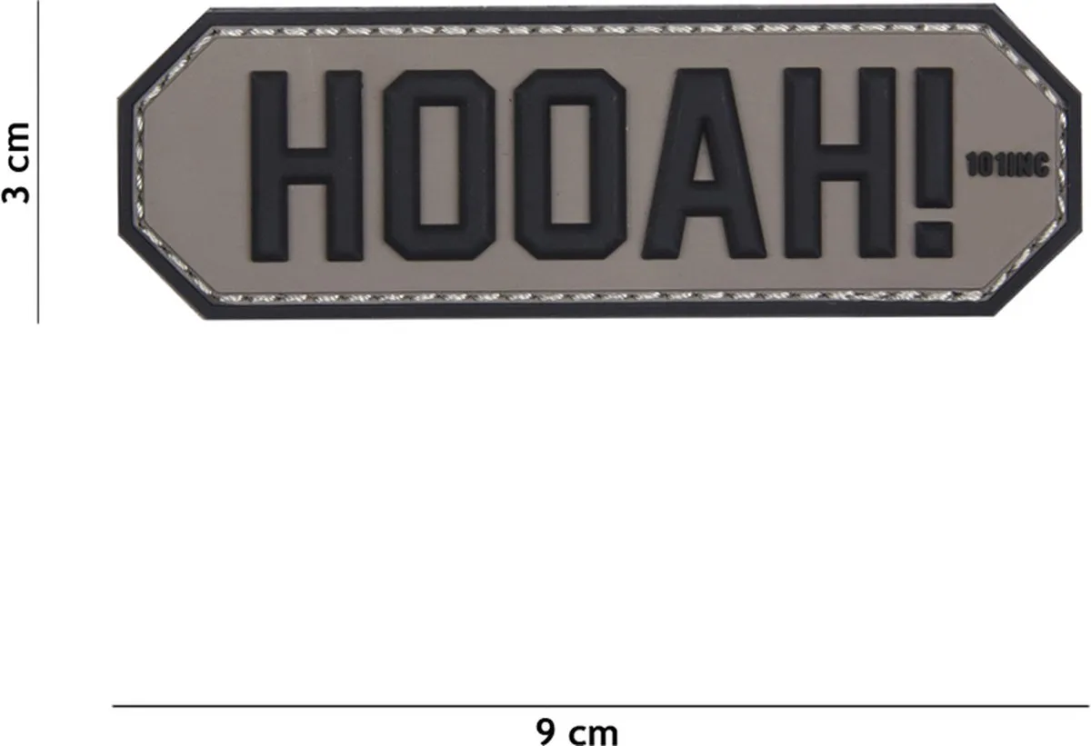 101 Inc Embleem 3D PVC Hooah