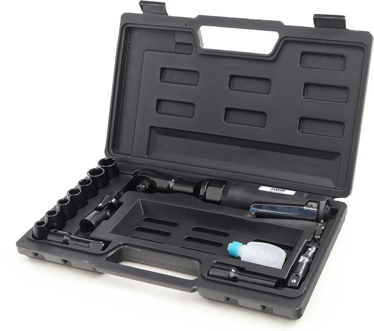 HBM PROFI 17 Pneumatische Slagratelset - 1/2" - Neutraal