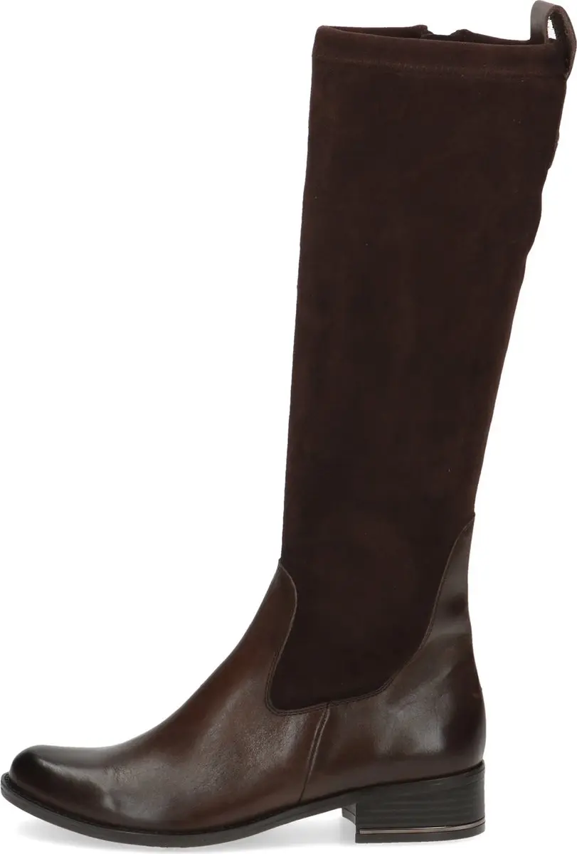 Caprice Knielaars Combi Leer/Stretch - Bruin - afbeelding 2 van 6