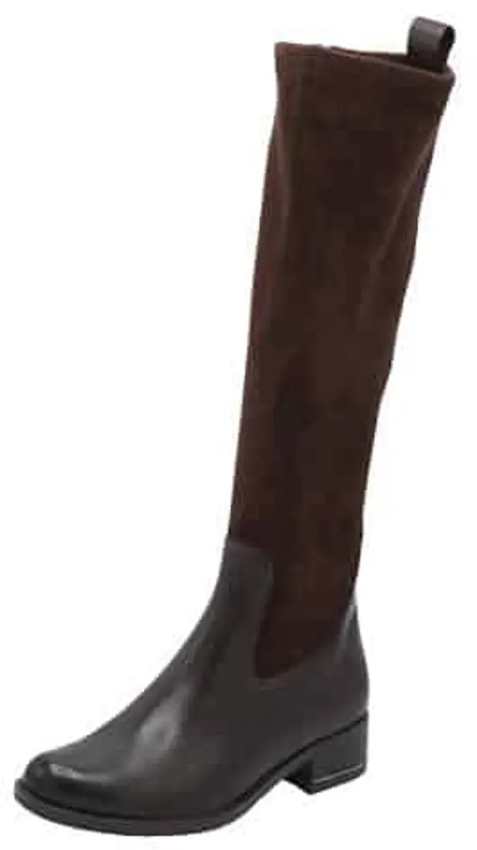 Caprice knielaars combi leer/stretch art. 9-25514-41 329 Bruin maat 6.5