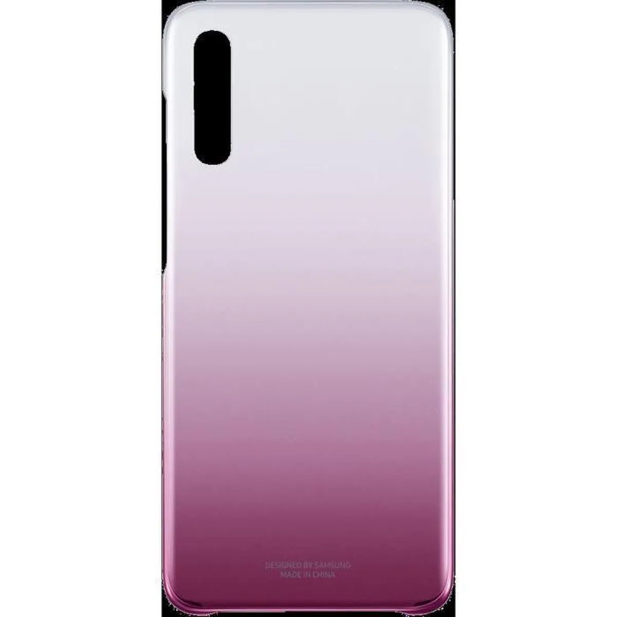 Samsung Galaxy A70 Hoesje Gradation Cover - Roze/Transparant