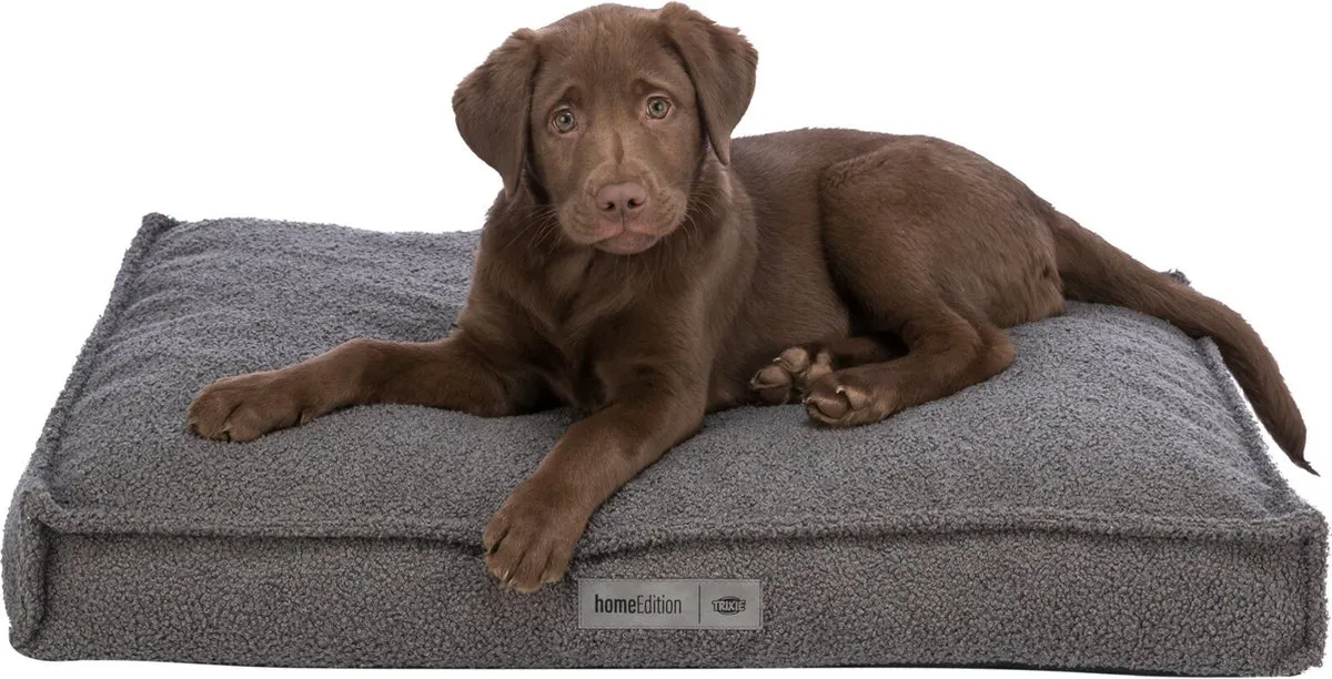 Trixie Be Eco Hondenkussen Coline Hoekig Donkergrijs - 100X70 CM