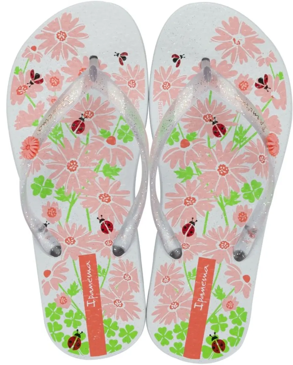 IPANEMA GARDEN SHINE KIDS White/glitter pink-33-34
