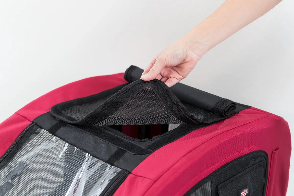 Trixie Hondenfietskar M - Zwart Rood - tot 22 kg