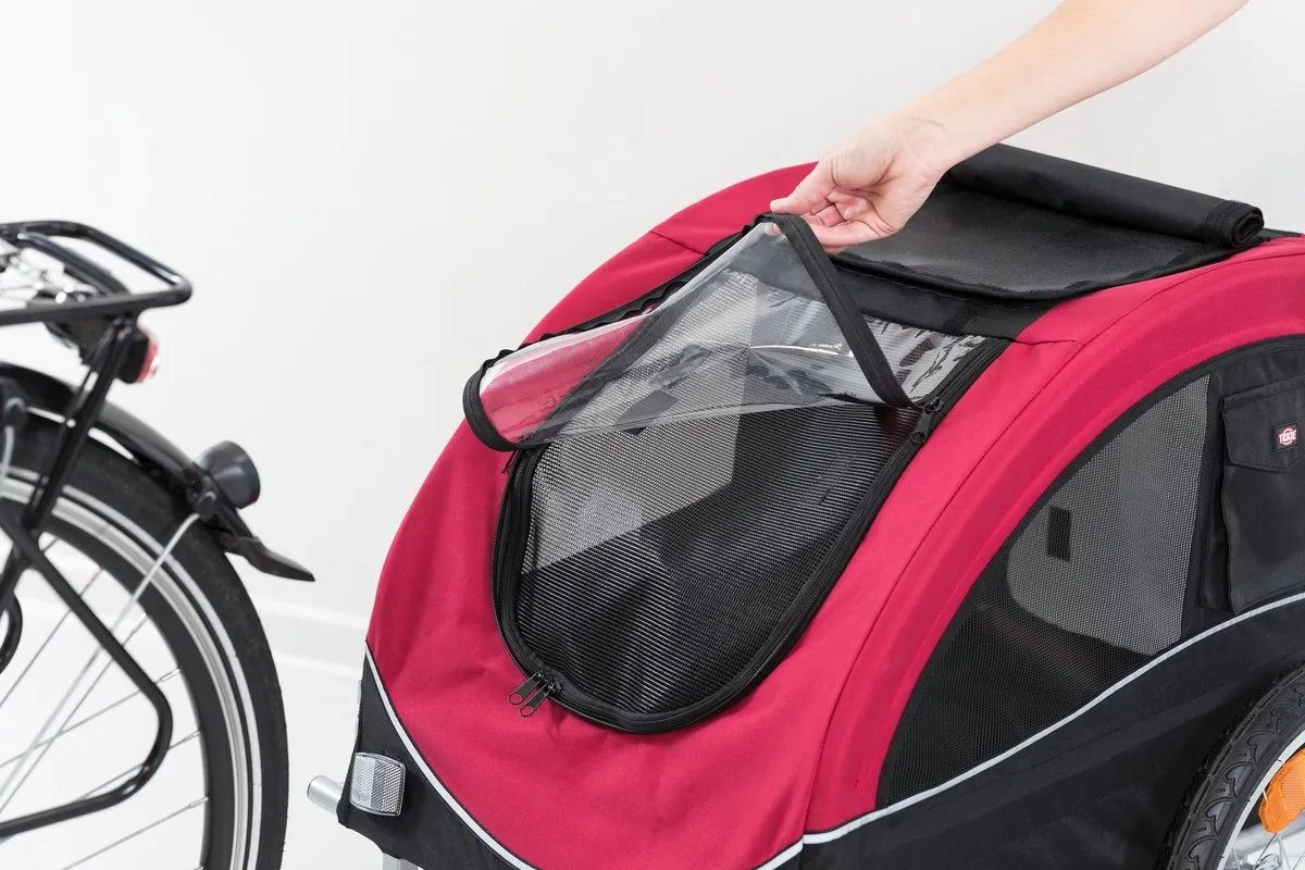 Trixie Hondenfietskar M - Zwart Rood - tot 22 kg