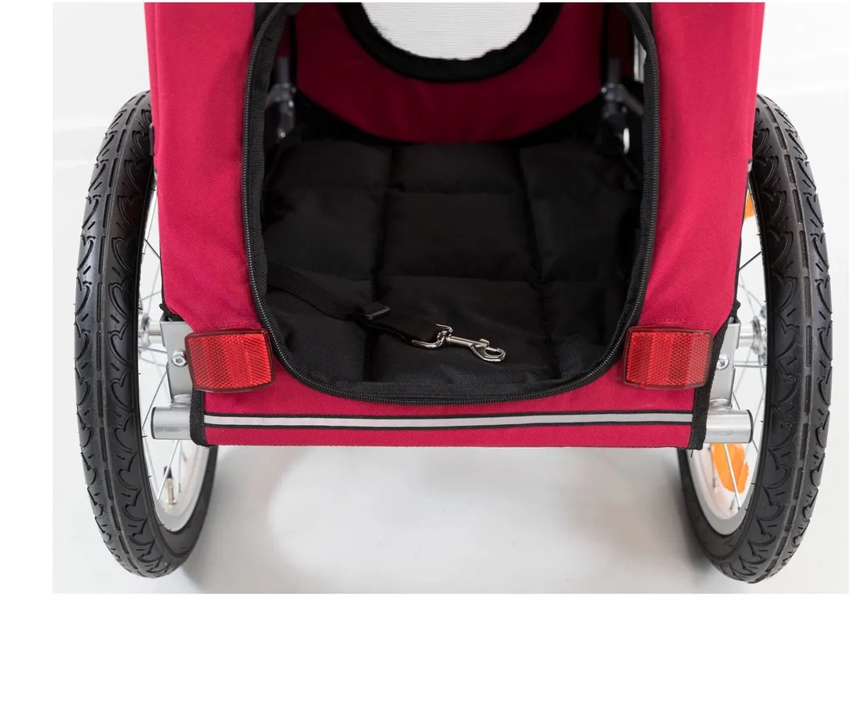 Trixie Hondenfietskar M - Zwart Rood - tot 22 kg