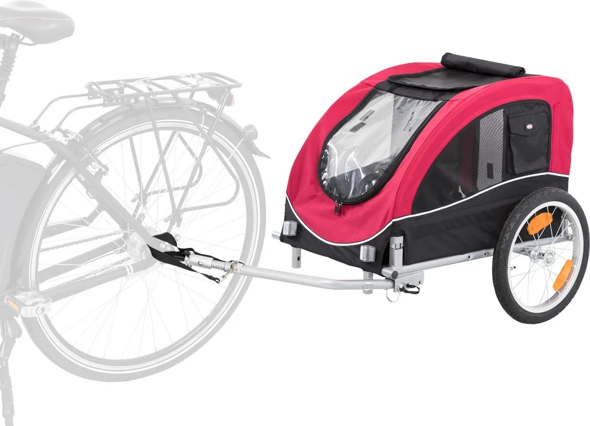 Trixie Hondenfietskar M - Zwart Rood - tot 22 kg