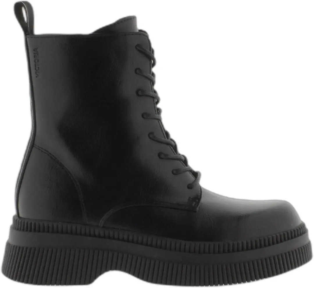 Dames enkellaarsjes Victoria Dublin Cordones Efecto Piel