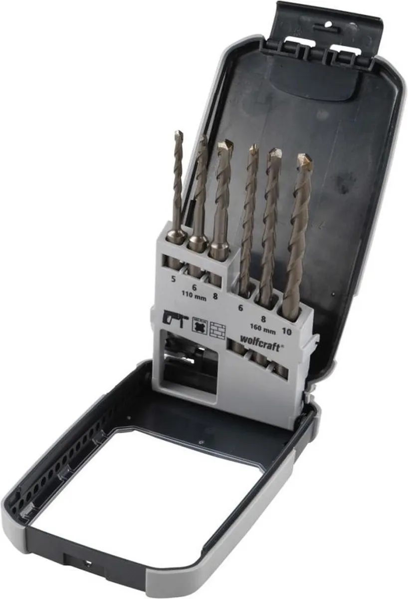 Wolfcraft Betonboorset SDS-plus Ø5-10mm