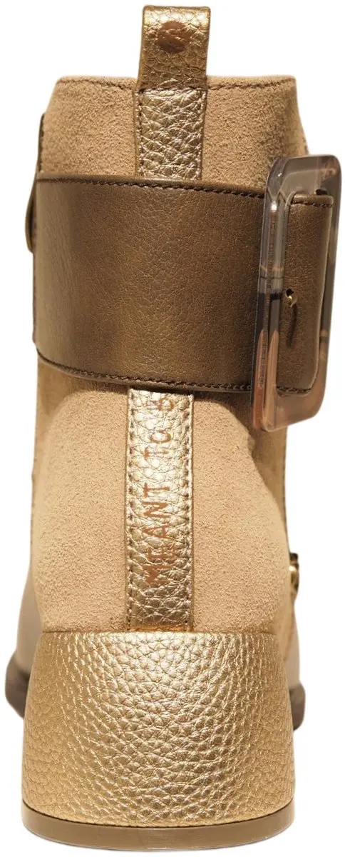 Anekke taupe met kaki leren enkellaarzen - afbeelding 4 van 6