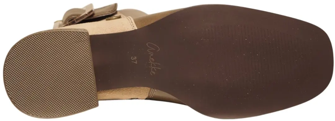 Anekke taupe met kaki leren enkellaarzen - afbeelding 3 van 6
