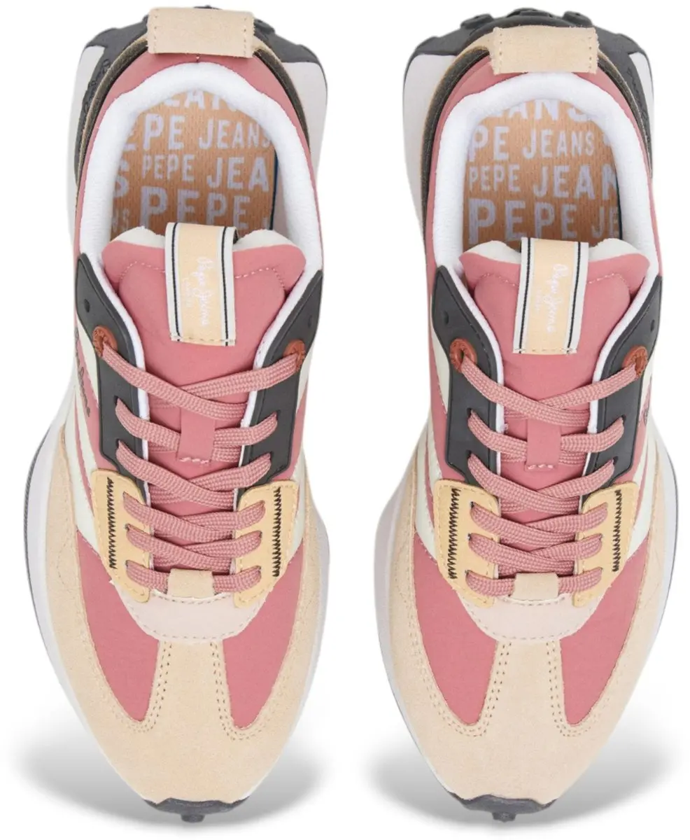 Pepe Jeans Lucky Mains veelkleurige leren sportschoenen - afbeelding 4 van 4