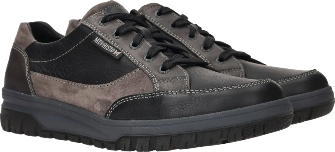 Mephisto - PACO NEVADA - Vrije tijdsschoenenHeren veterschoenHeren sneakersCasual - Kleur: Zwart - Maat: 43 - afbeelding 2 van 6