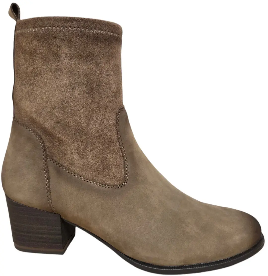Caprice 9-9-25302-47 39 G DK Taupe Enkellaarzen Donker Taupe Suede Dames