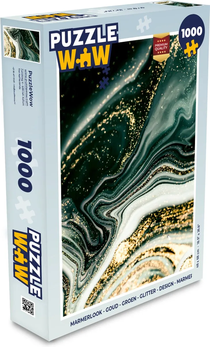 PuzzleWow Marmerlook Legpuzzel 1000 Stuks