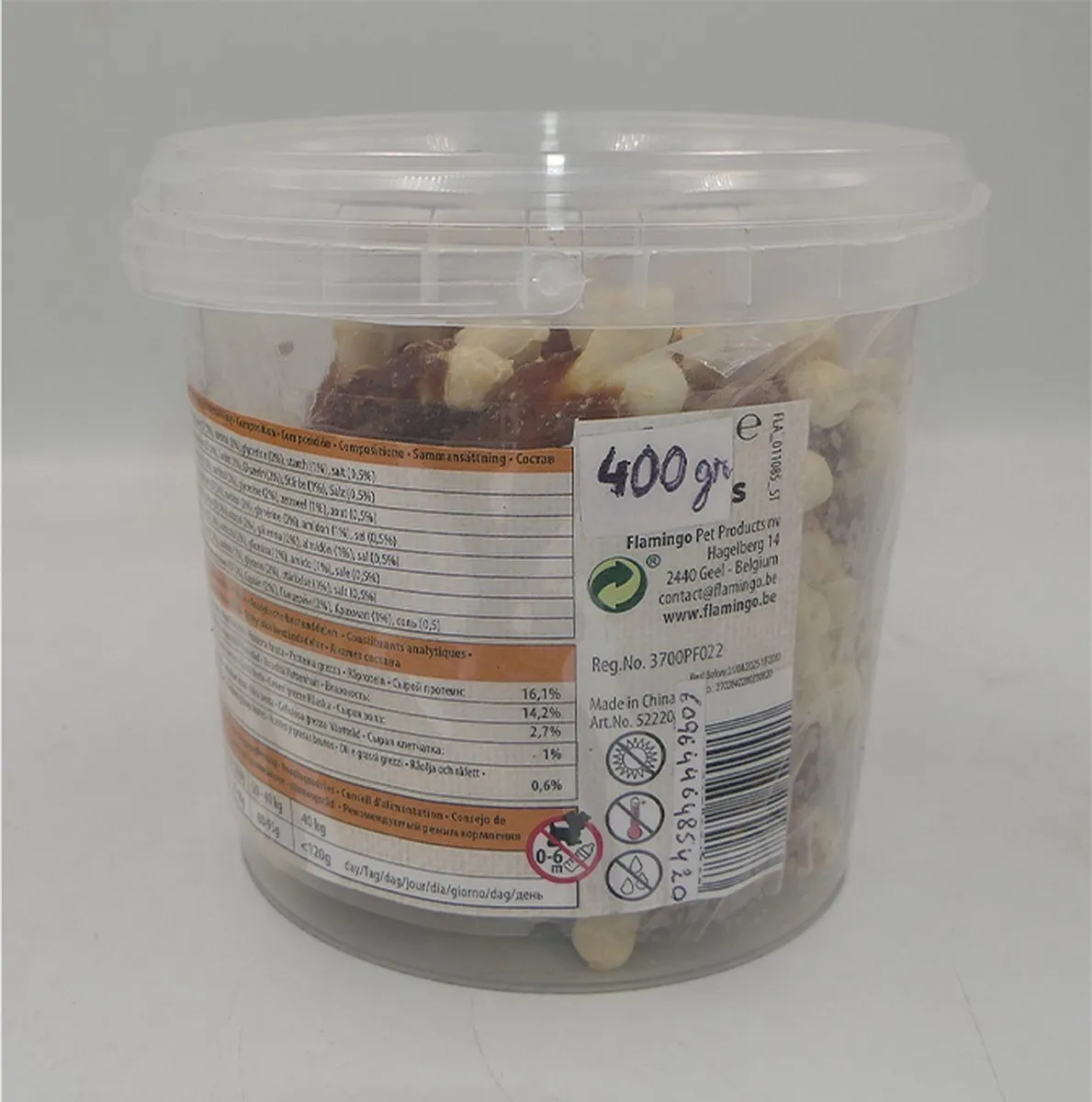 Flamingo Hapki Chicken + Calcium 400g
