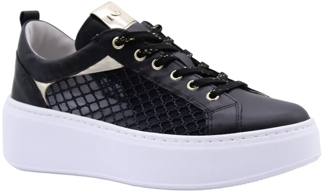 Sneaker Nerogiardini Guanto T.Palladium Net T.Brill Platino 6074 Pu.Gua