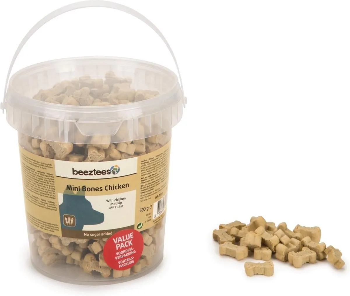 Beeztees Mini Bones Hondensnoepjes Kip 500g