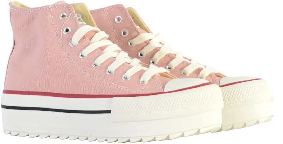 Hoge sneakers met veters