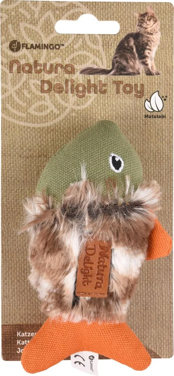 Flamingo Natura Delight Ps Vis Mix Speelgoed Kat 13cm - Meerkleurig