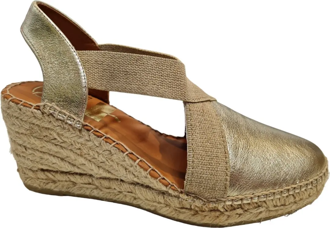 Viguera 1382 Elista Sahara Dames Sandalen Goud 39 - afbeelding 5 van 6