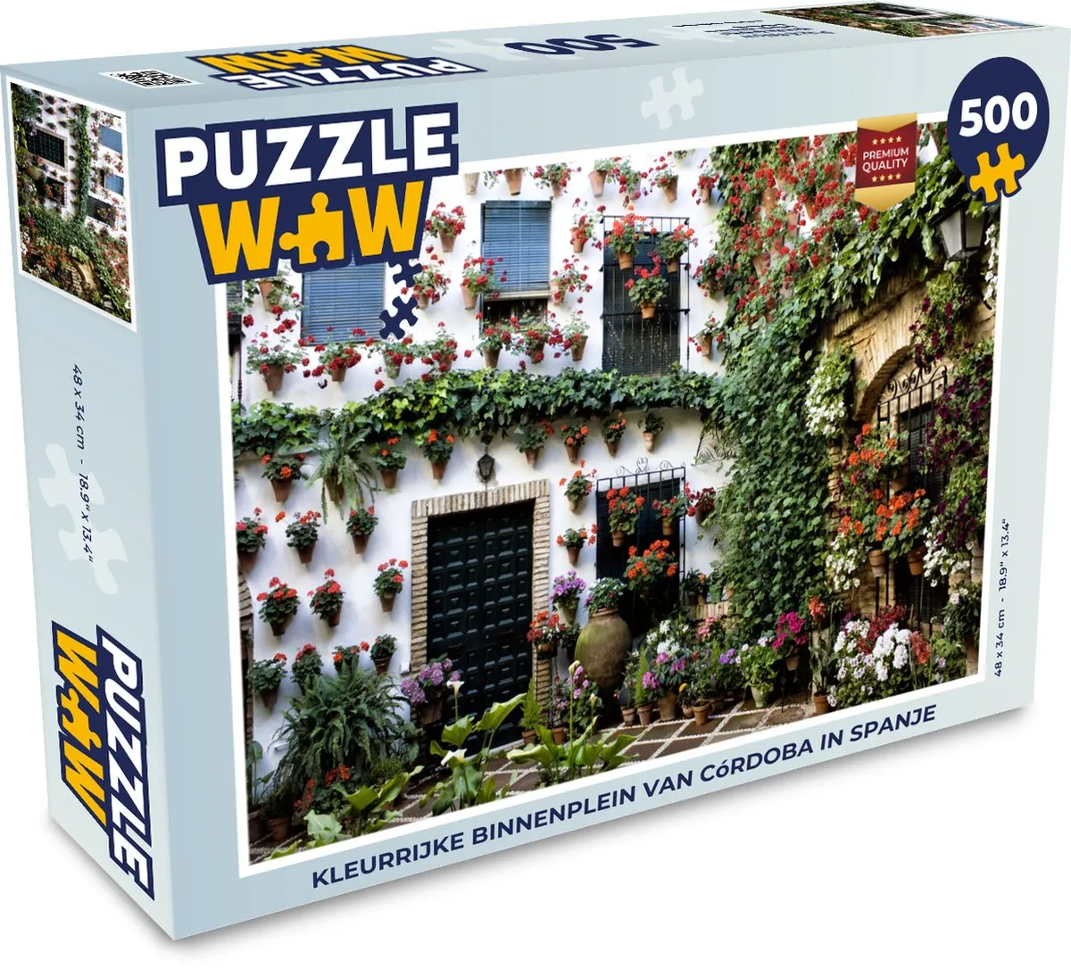 PuzzleWow Córdoba Legpuzzel 500 Stuks - Multicolor
