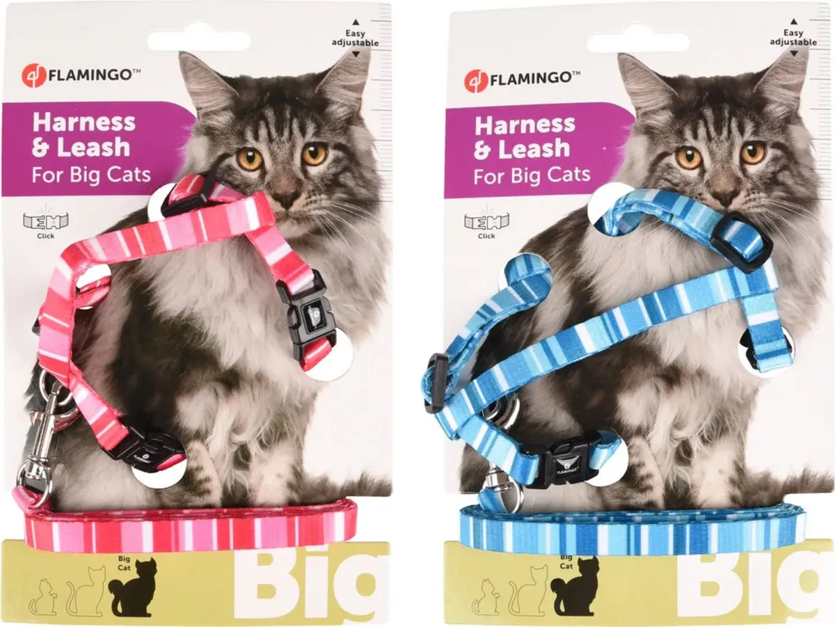 Flamingo Kattenharnas Alfry Grote Kat - Assorti 25-40cm - afbeelding 6 van 6