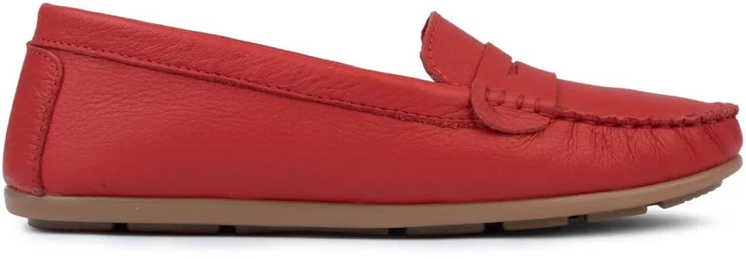 Omnio jessa loafers dames rood leer