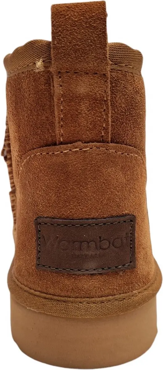 Warmbat Durack Wom Suede Boot Zip Cogn Dames Pantoffels - Cognac - 42 - afbeelding 3 van 6