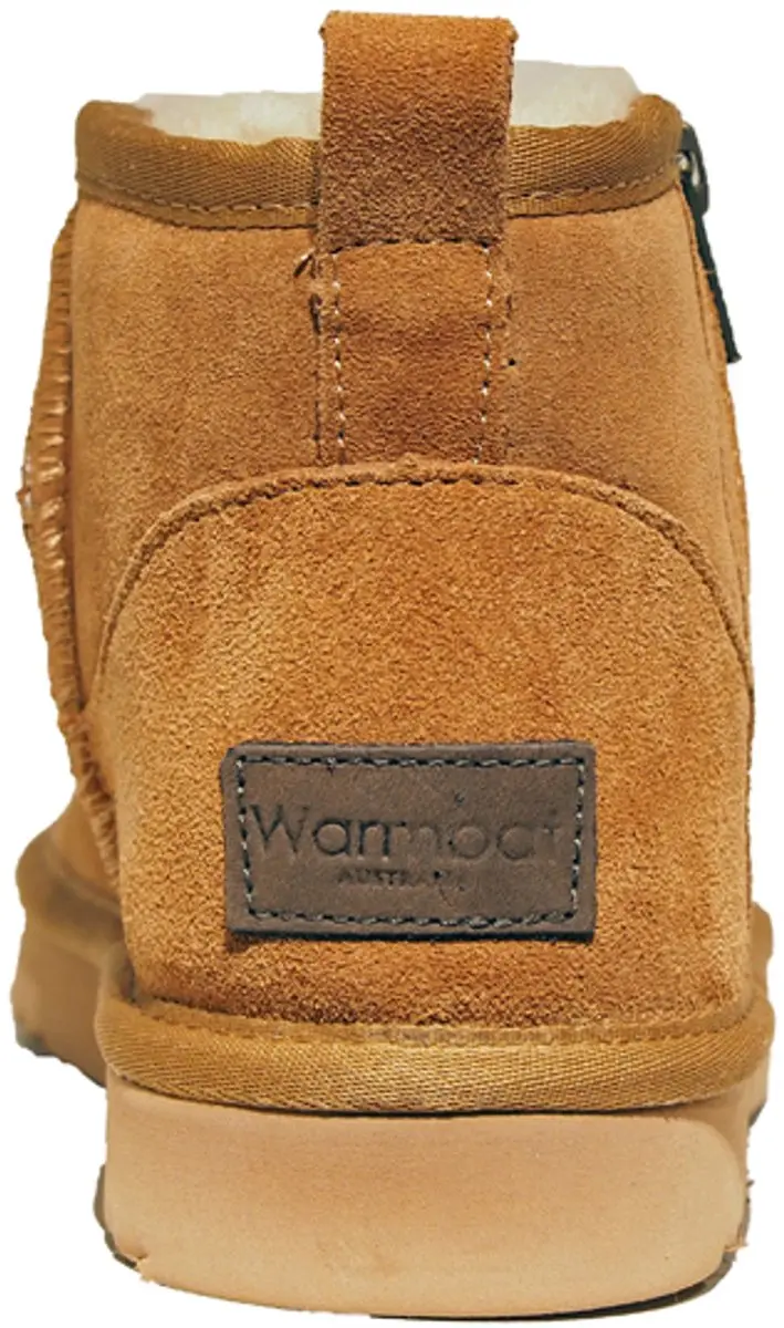 Warmbat Durack Wom Suede Boot Zip Cogn Dames Pantoffels - Cognac - 42 - afbeelding 6 van 6
