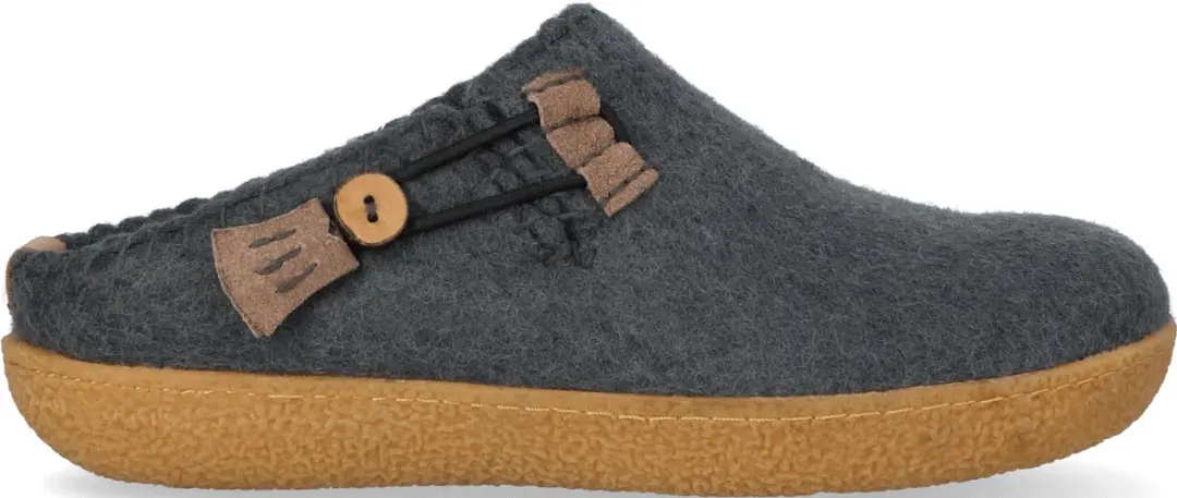 Sundara Unisex Pantoffels Wolvilt Blauw