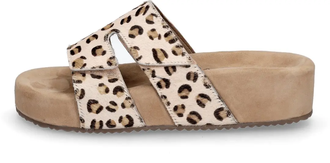 Lazamani Leopard Slippers bruin - afbeelding 4 van 6