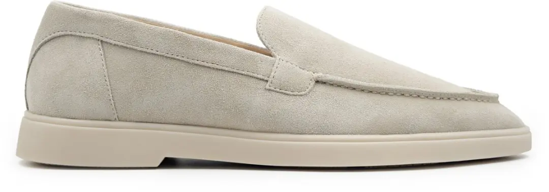 Dutch'D ® Loafer - Instapper - Zand Beige - Luxe - Sportief - Suede leer - Model Adore Classic - Maat 40