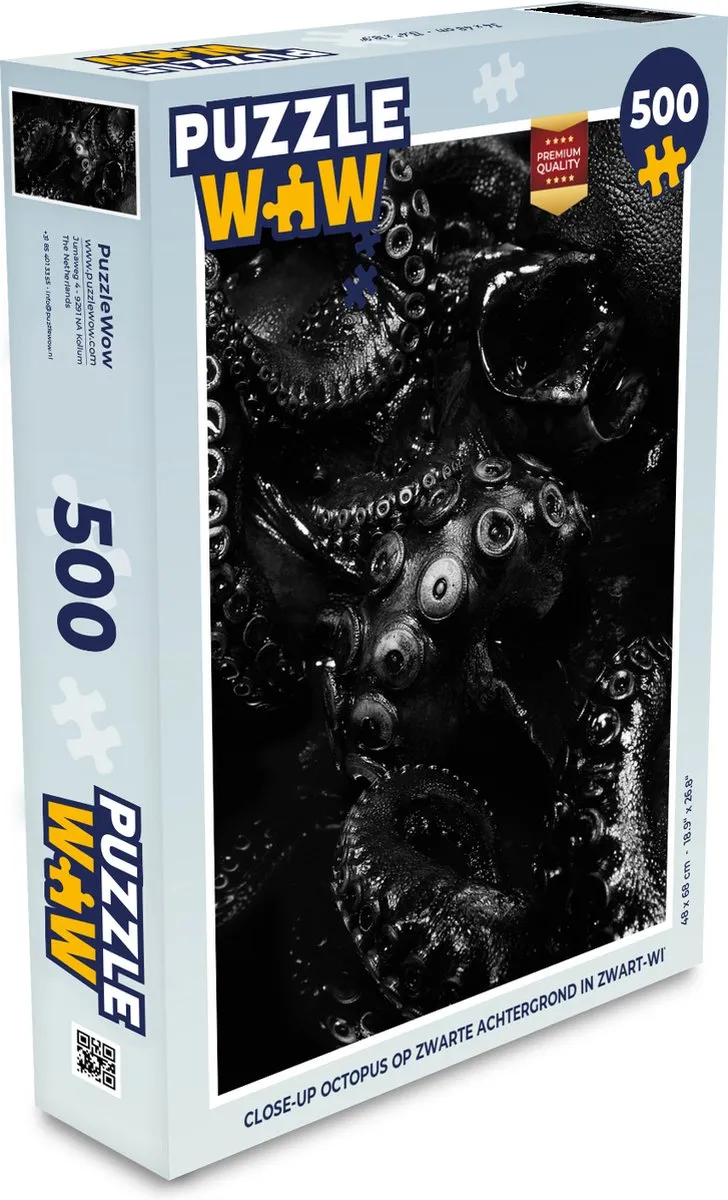 PuzzleWow Close-up Octopus Legpuzzel 500 Stuks