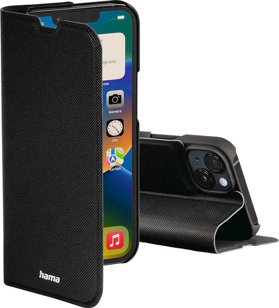 Hama Booklet Slim Pro Hoesje iPhone 14 Plus - Zwart - MPN 00215535 - afbeelding 2 van 6