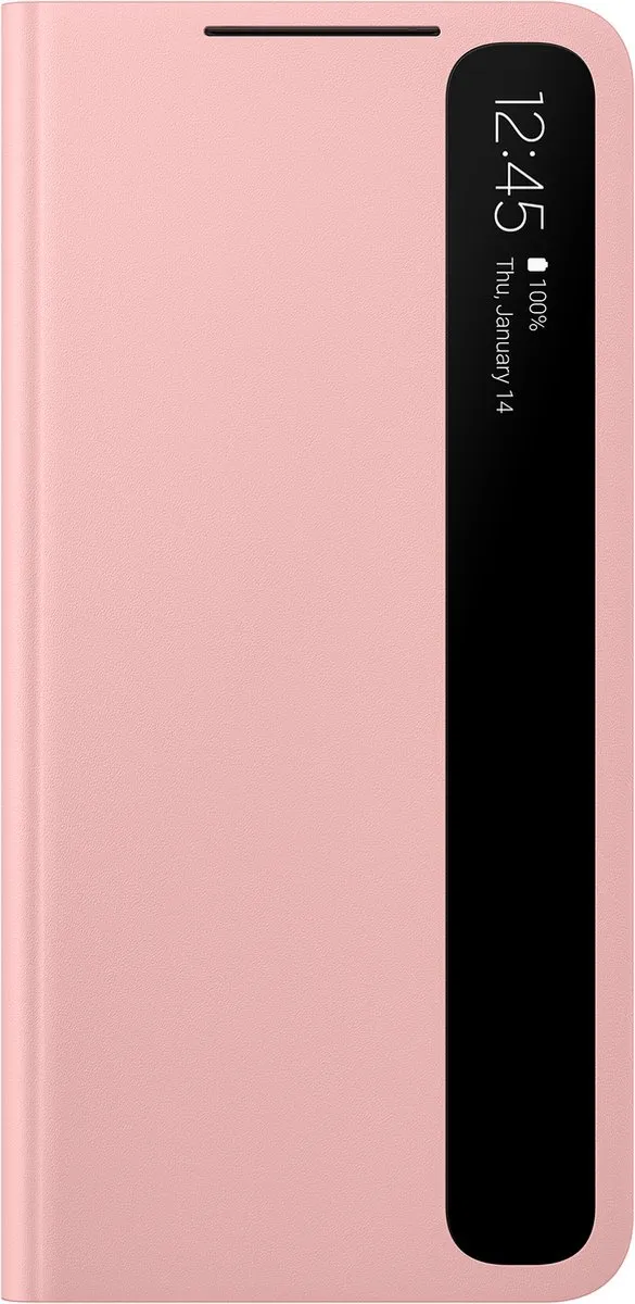 Samsung Clear View Hoesje Galaxy S21 - Roze EF-ZG991CPEGEW