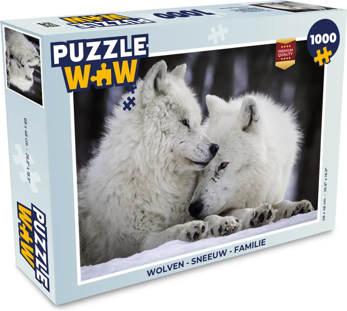 PuzzleWow Sneeuw Familie Legpuzzel 1000 Stuks