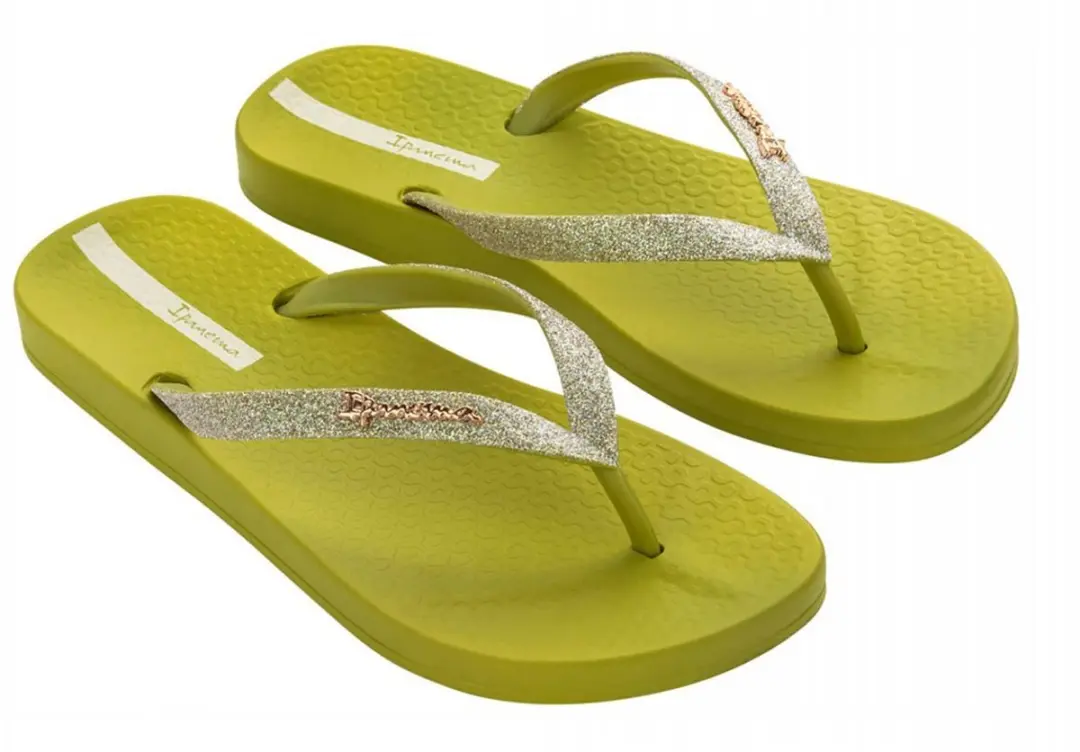 Ipanema Anatomica Lolita Teenslippers - Green/Glitter - afbeelding 2 van 3