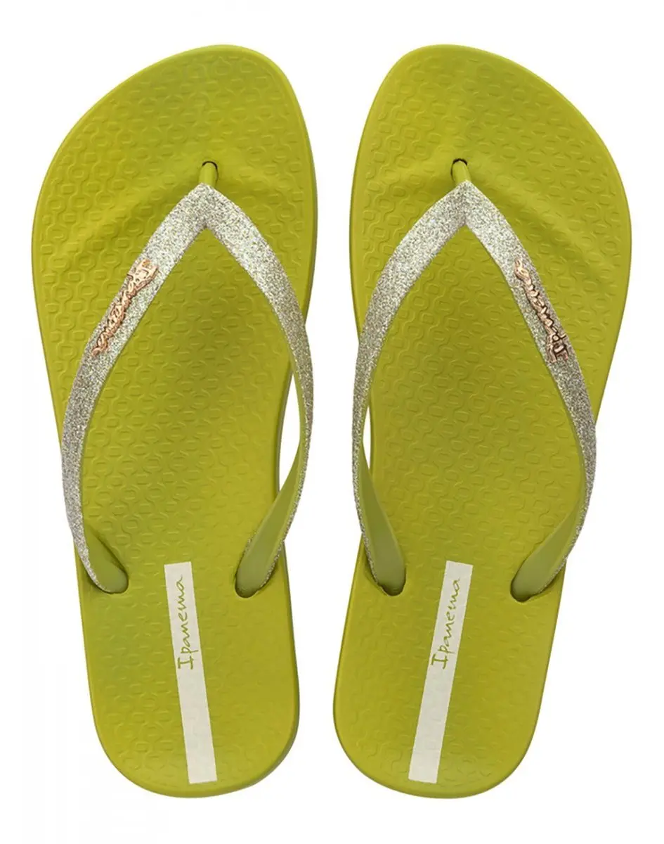 Ipanema Anatomica Lolita Teenslippers - Green/Glitter - afbeelding 3 van 3