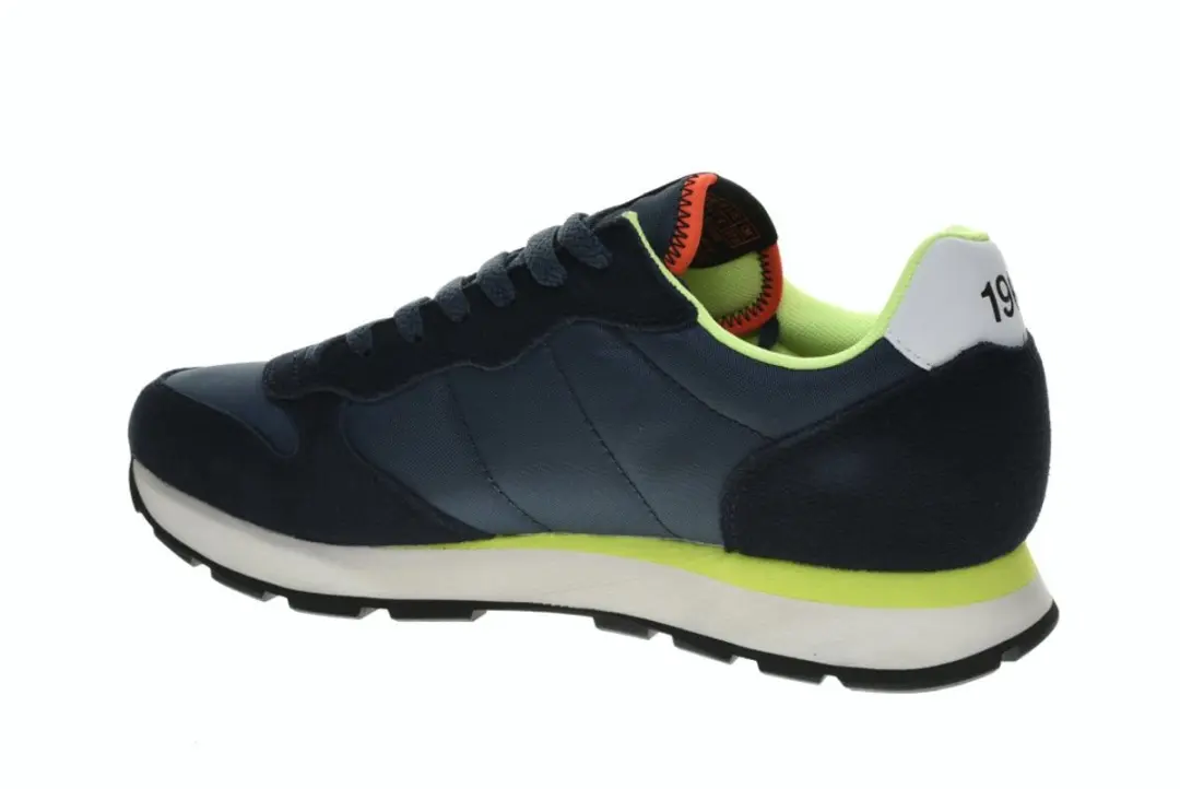 Sun68 Sneaker Tom Fluo Navy Blauw - Maat 42 - Heren - Sneakers - afbeelding 4 van 6